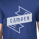 Camper Men's Blue Short Sleeve Tee Cool Summer Outdoor T Shirt
