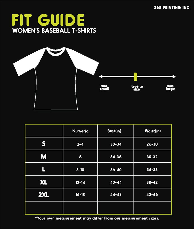 Go to the Beach Womens Black and White Baseball Shirt