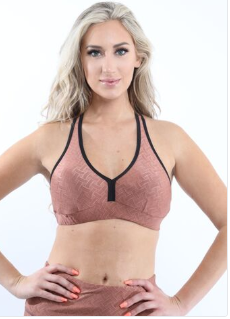Roma Activewear Sports Bra - Copper