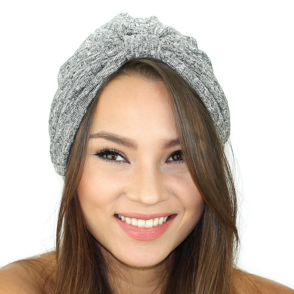 Rib Knit Sweater Turban