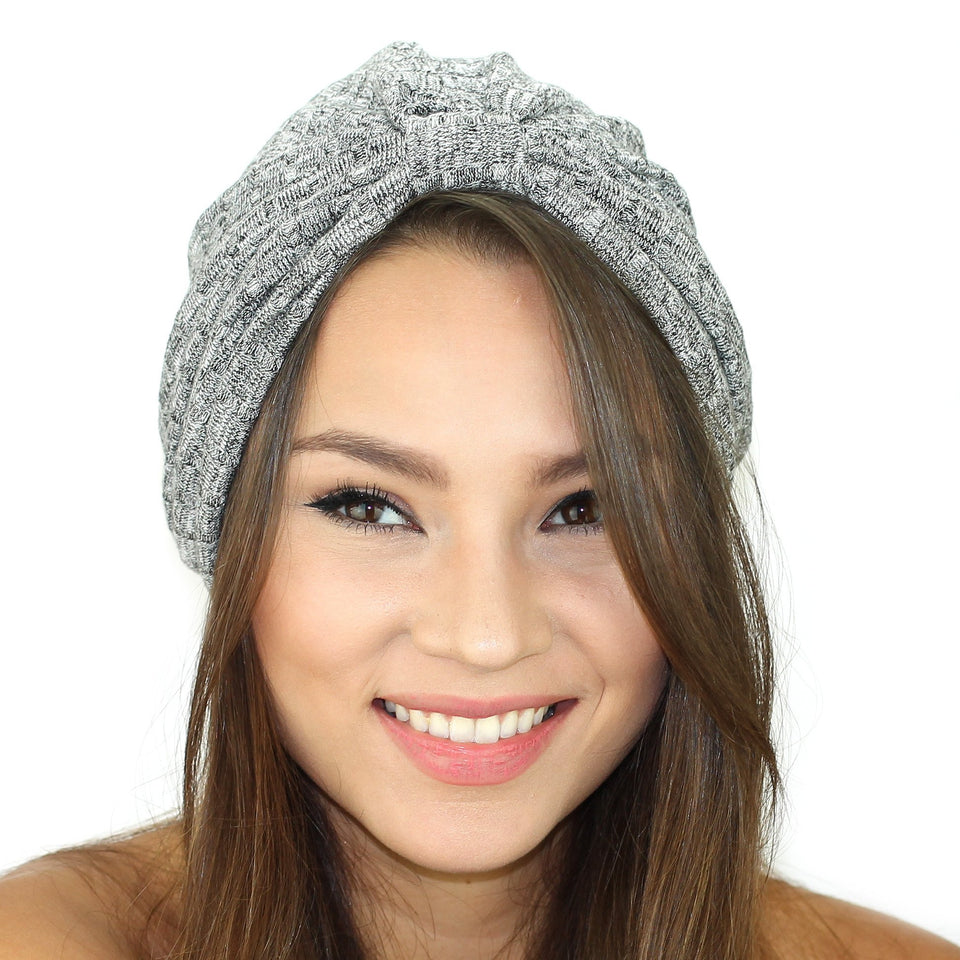 Rib Knit Sweater Turban