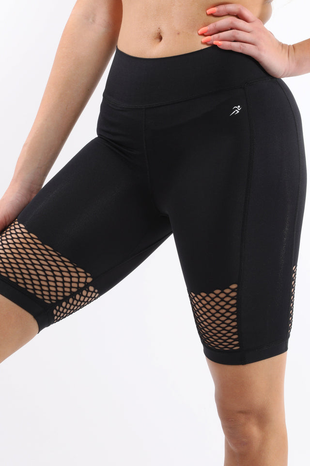 Malibu Seamless Activewear Short Leggings  - Black