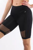 Malibu Seamless Activewear Short Leggings  - Black