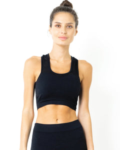 Milano Seamless Set - Leggings & Sports Bra - Black