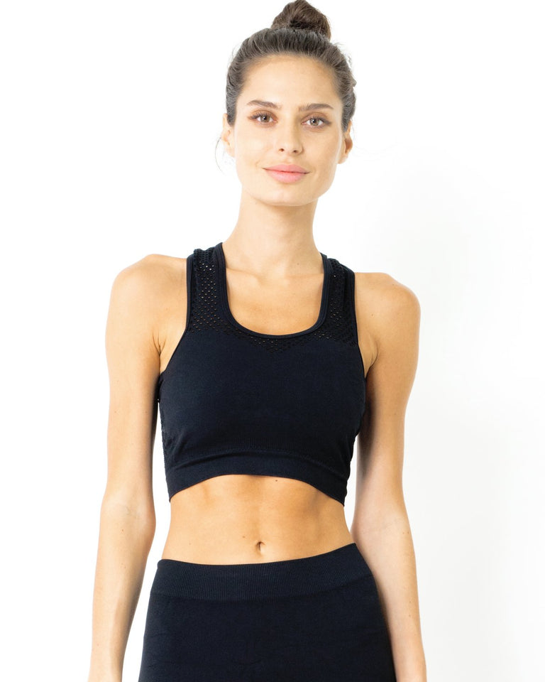 Milano Seamless Set - Leggings & Sports Bra - Black
