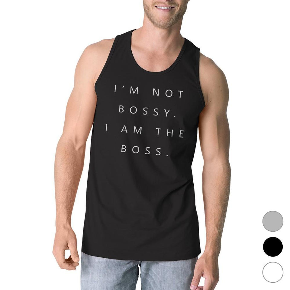 I'm Not Bossy Mens Funny Saying Gym Tank Top Humorous Gift for Him