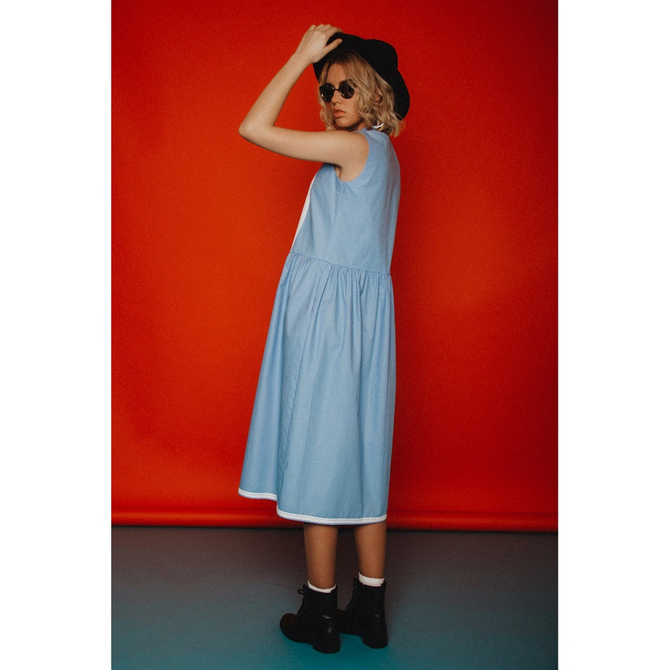 Cotton midi dress