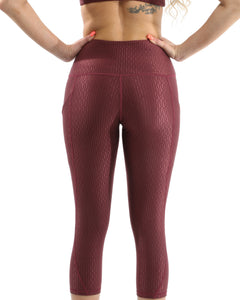 Verona Activewear Set - Leggings & Sports Bra - Maroon