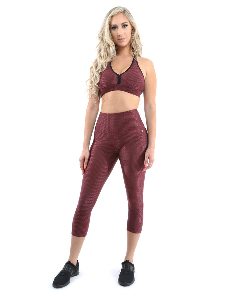 Verona Activewear Sports Bra - Maroon