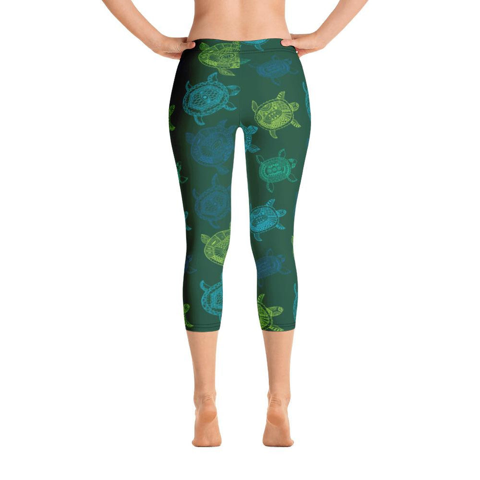 Women's All Day Comfort Turtle Capri Leggings