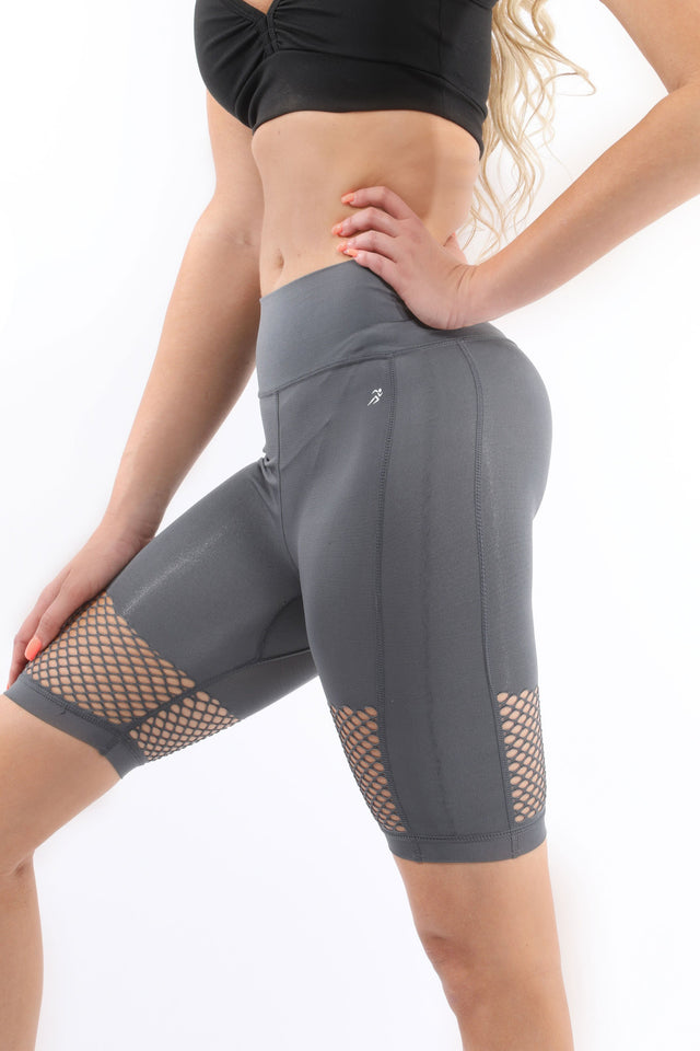 Malibu Seamless Activewear Short Leggings - Grey