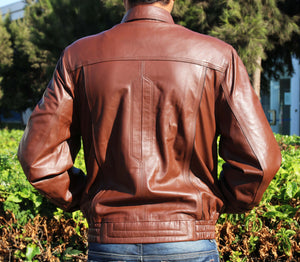 Theo - Leather  Jacket  for Men - Leather Genuine