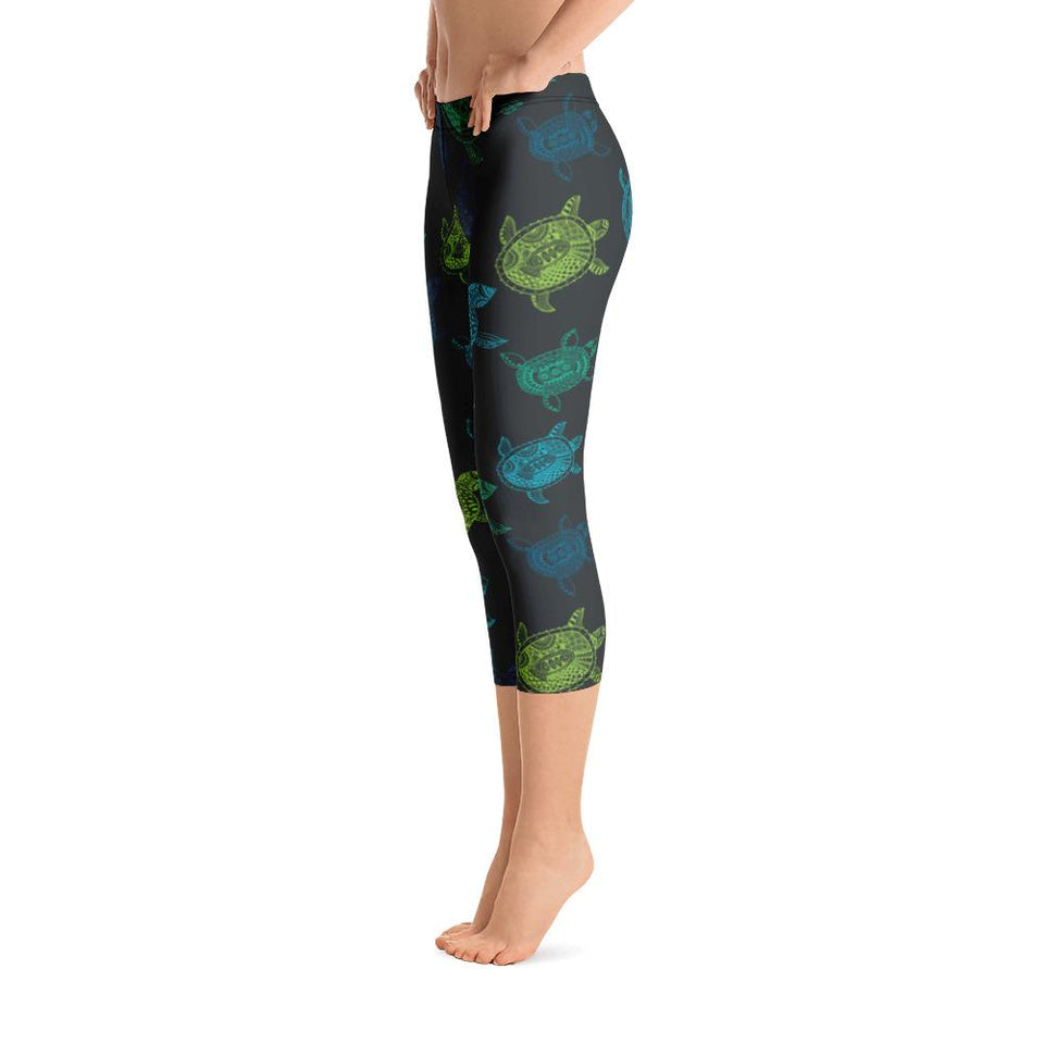 Women's All Day Comfort Turtle Capri Leggings