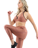SALE! 50% OFF! Roma Activewear Set - Leggings & Sports Bra - Copper [MADE IN ITALY] - Size Small