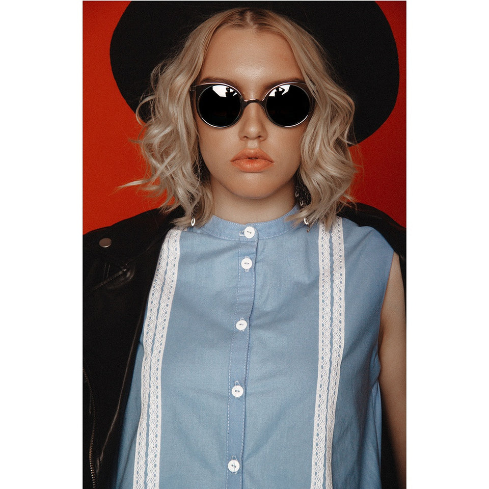 Cotton midi dress
