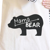 Mama Bear Natural Canvas Shoulder Bag Trendy Graphic Gift for Her