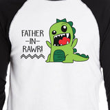 Father-In-Rawr Baseball Raglan Shirt Fathers Day Gifts for in Laws