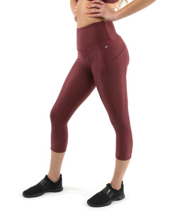 Verona Activewear Set - Leggings & Sports Bra - Maroon