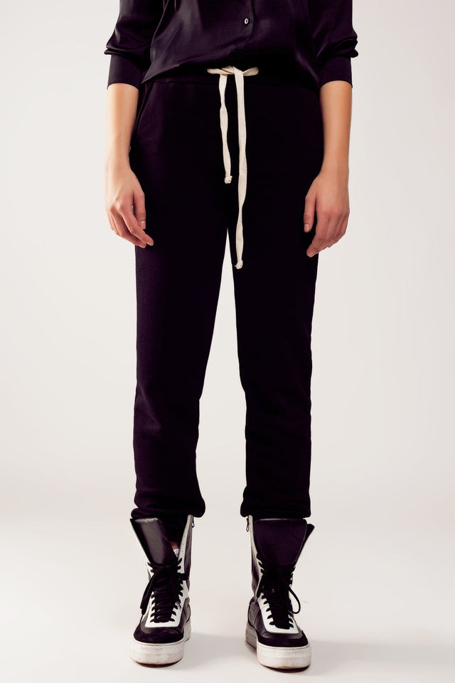 Cotton Jogger in Black