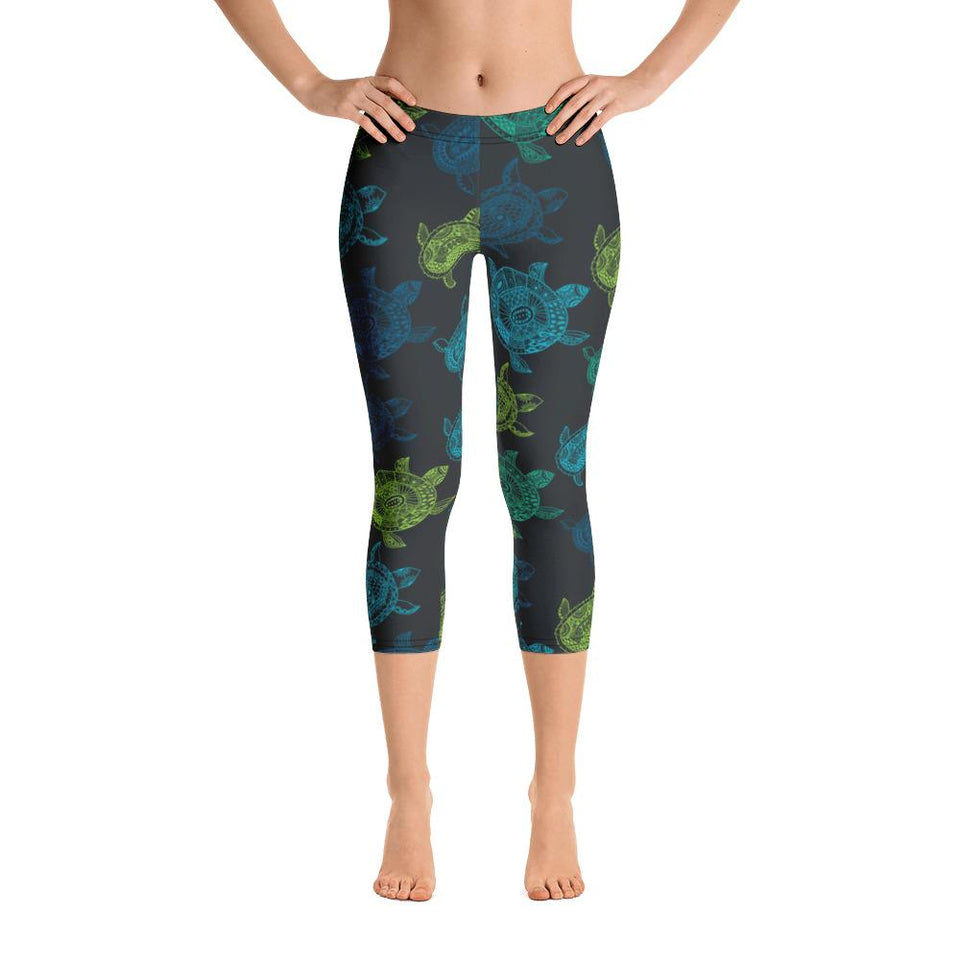 Women's All Day Comfort Turtle Capri Leggings