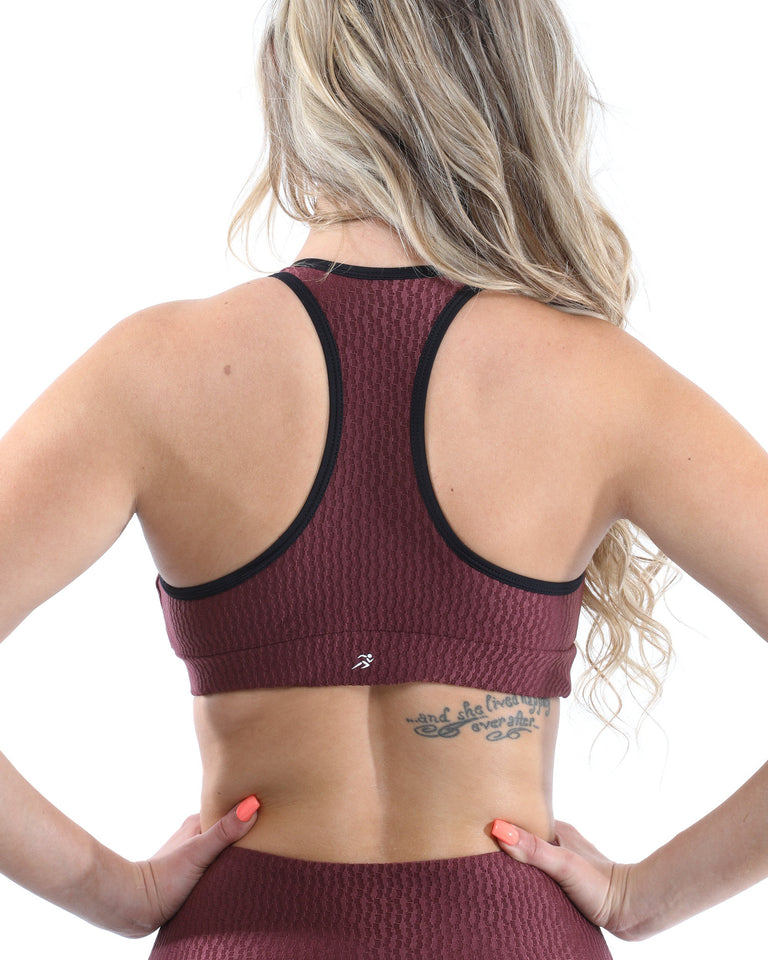 Verona Activewear Sports Bra - Maroon